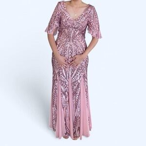 Night Way Collections Pink Maxi Dress
